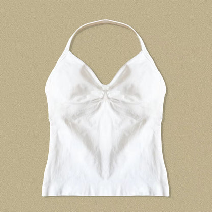 Longline Strappy Top Sports Yoga Vest Women'S Fitness Tank Top Gym Beautiful Open Back Bra Running Workout Halter