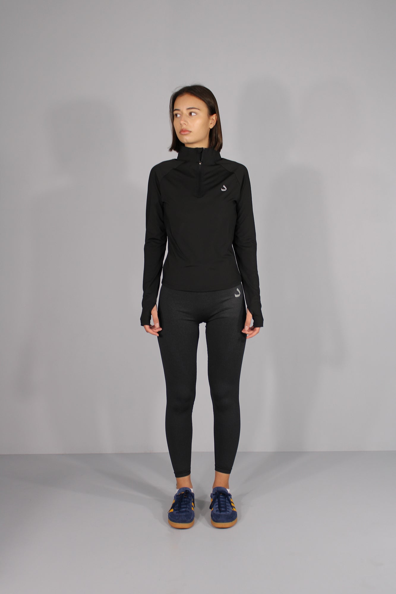 QUATER ZIP HALF-ZIPS - BLACK