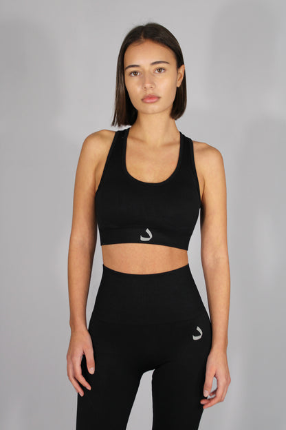 ACTIVE SPORTS BRA - BLACK