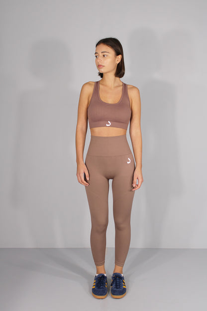ACTIVE LEGGINGS - CHESTNUT BROWN