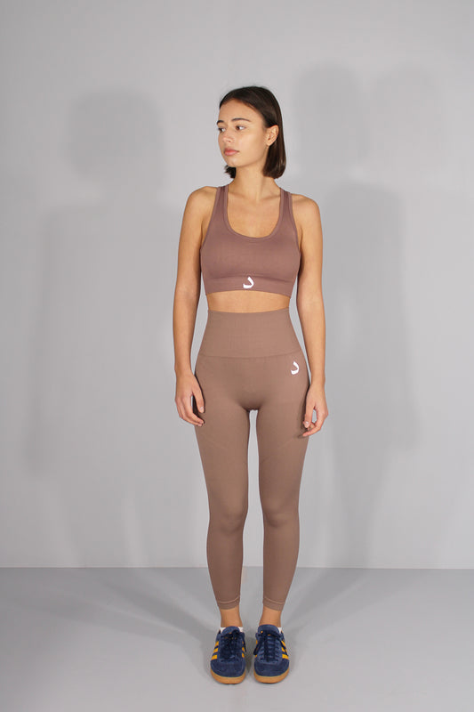 ACTIVE LEGGINGS - CHESTNUT BROWN