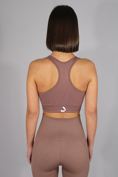 ACTIVE SPORTS BRAS - CHESTNUT BROWN