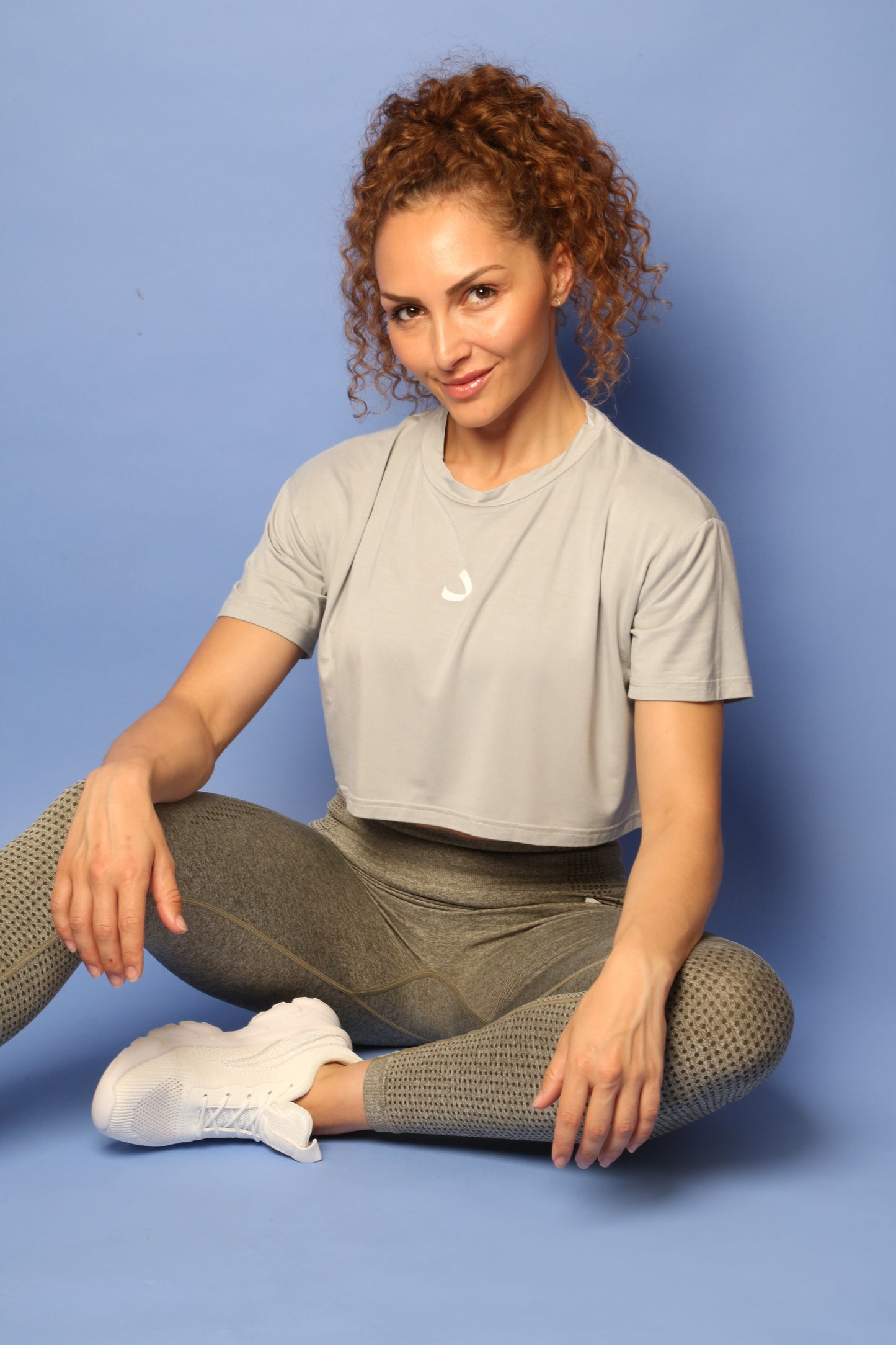CROPPED T-SHIRTS - GREY