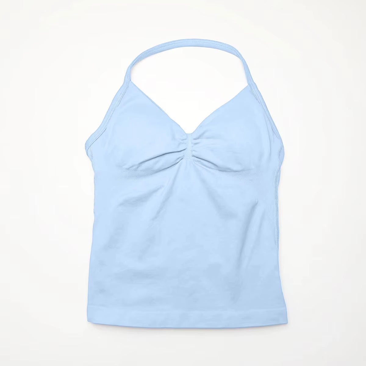 Longline Strappy Top Sports Yoga Vest Women'S Fitness Tank Top Gym Beautiful Open Back Bra Running Workout Halter